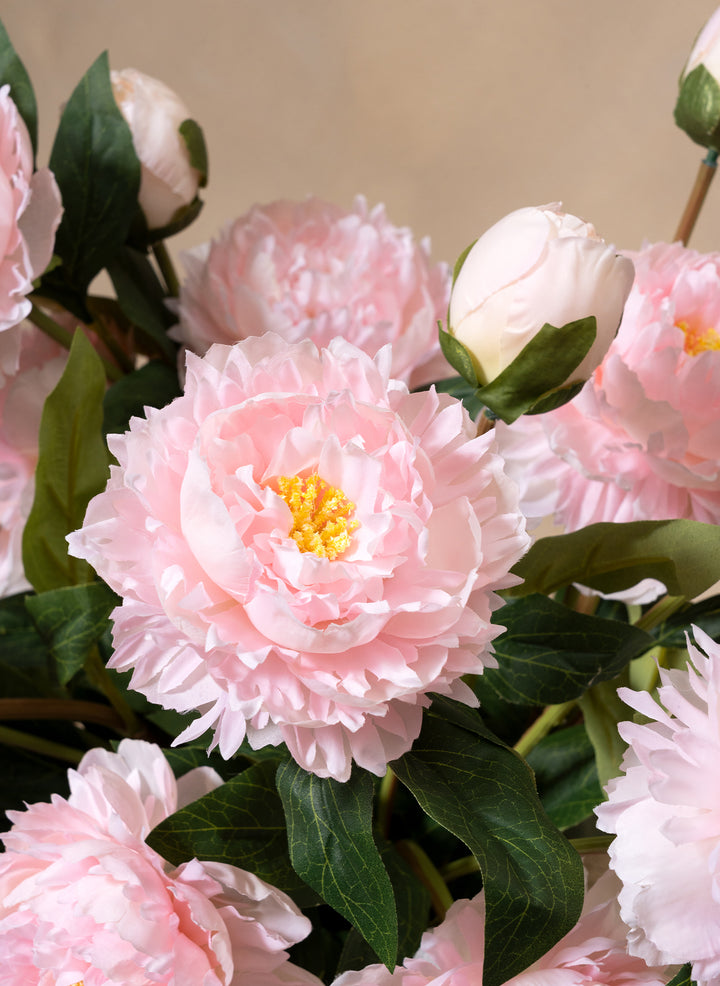 Zijden Pioenrozen - Roze (6 stengels/ 18 bloemhoofdjes)