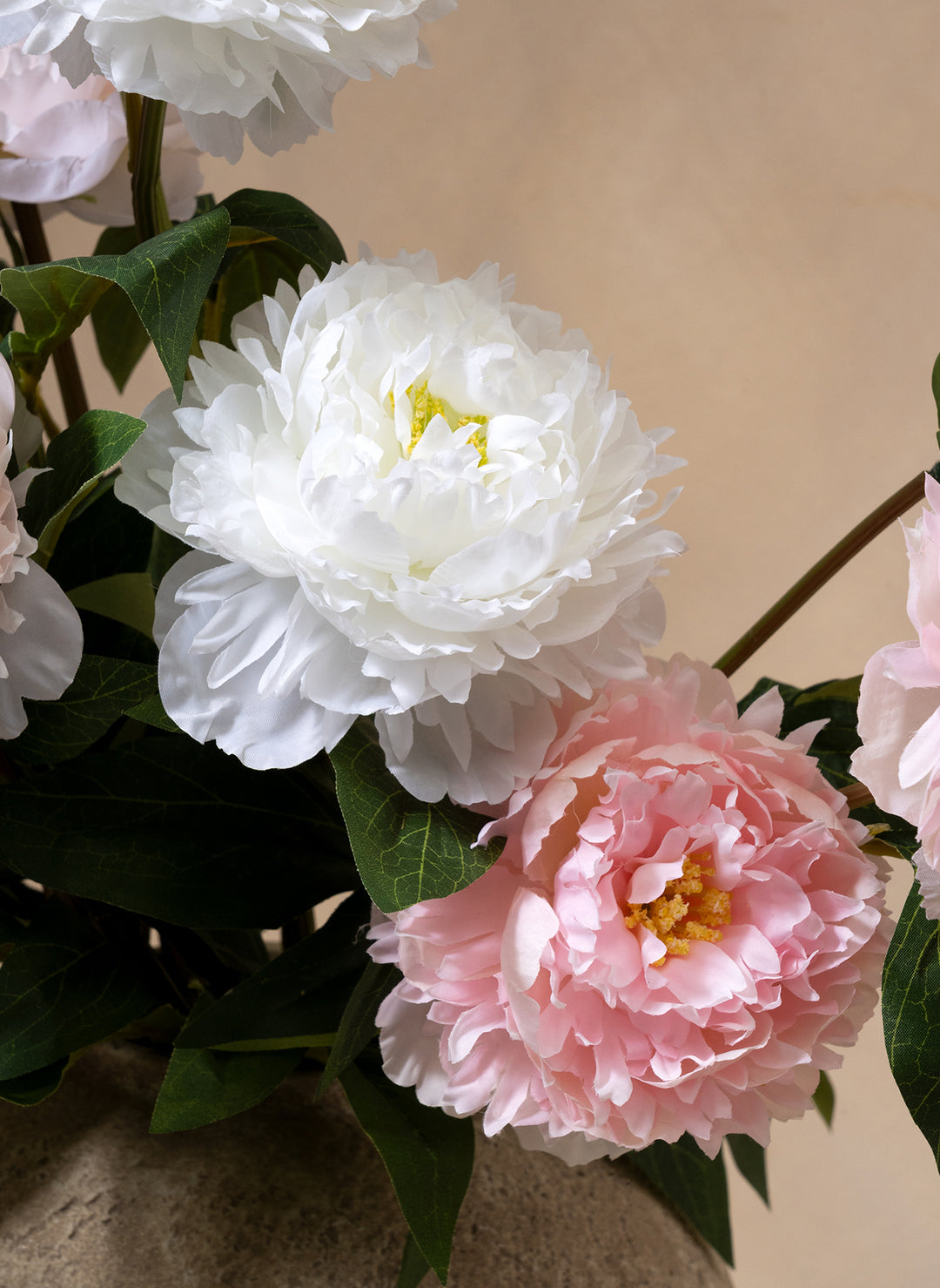 Zijden Pioenrozen - Mix (6 stengels/ 18 bloemhoofdjes)