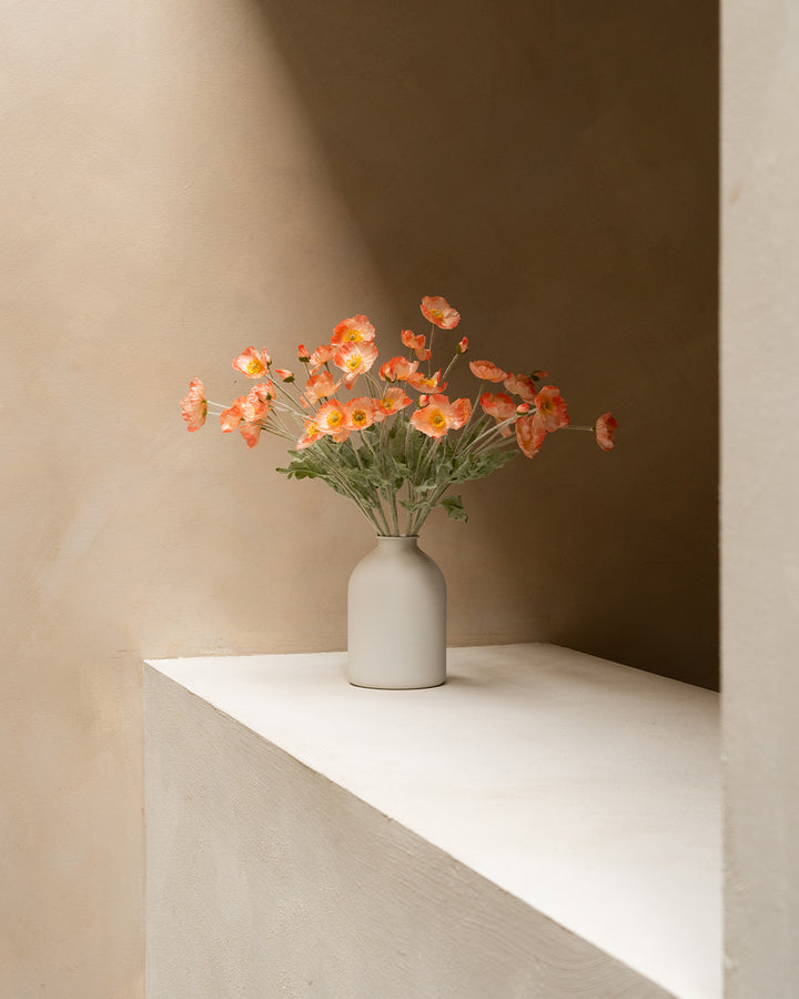 Zijden Klaprozen - Oudroze (10 stengels)