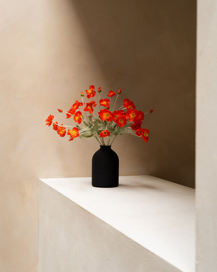 Zijden Klaprozen - Oranje (10 stengels)