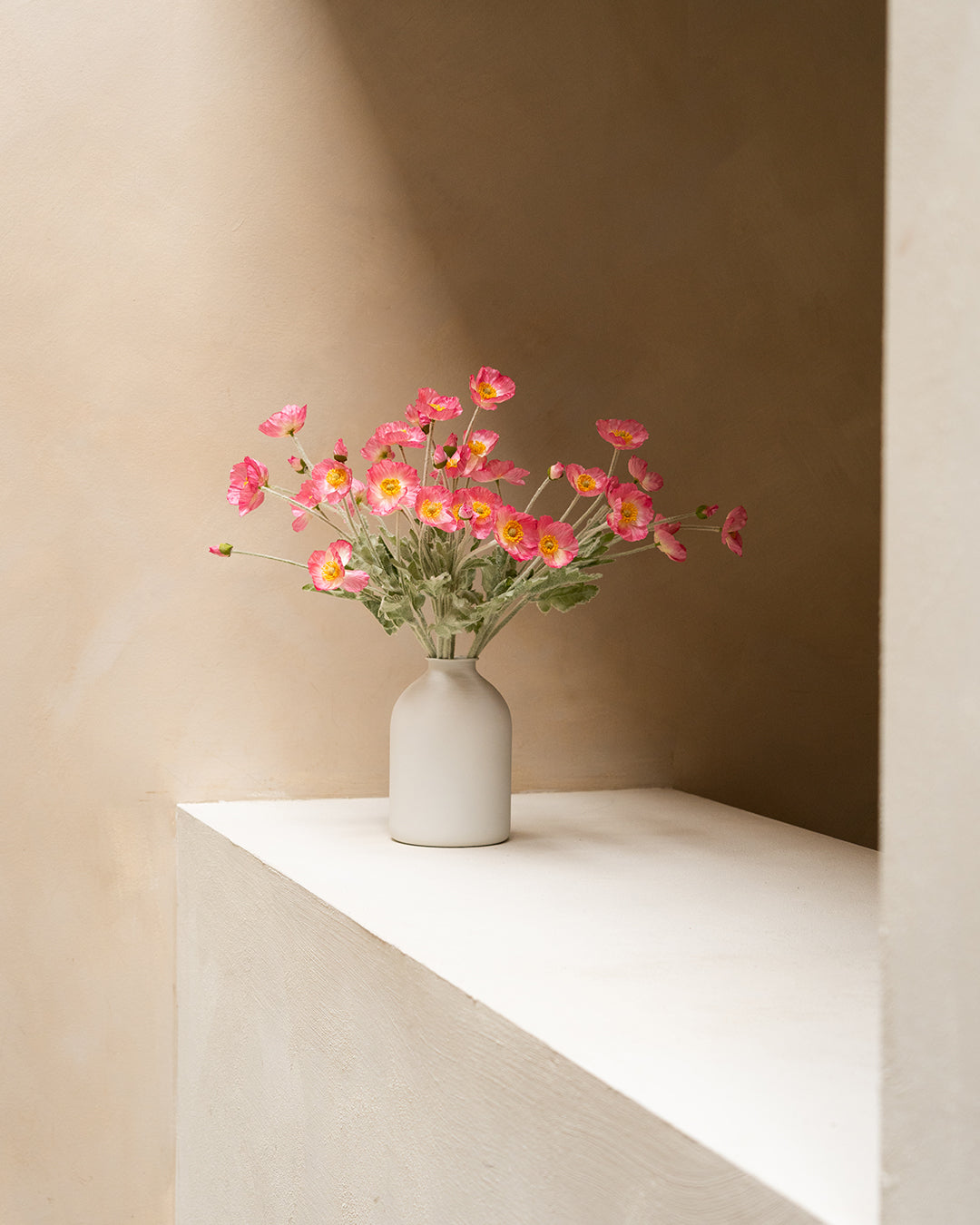 Zijden Klaprozen - Roze (10 stengels)