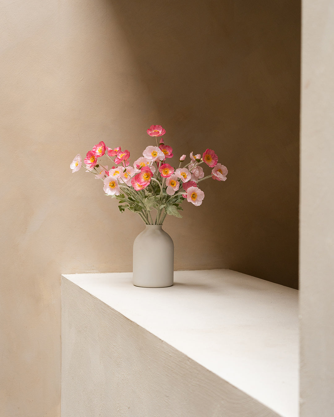 Zijden Klaprozen - Roze Mix (10 stengels)