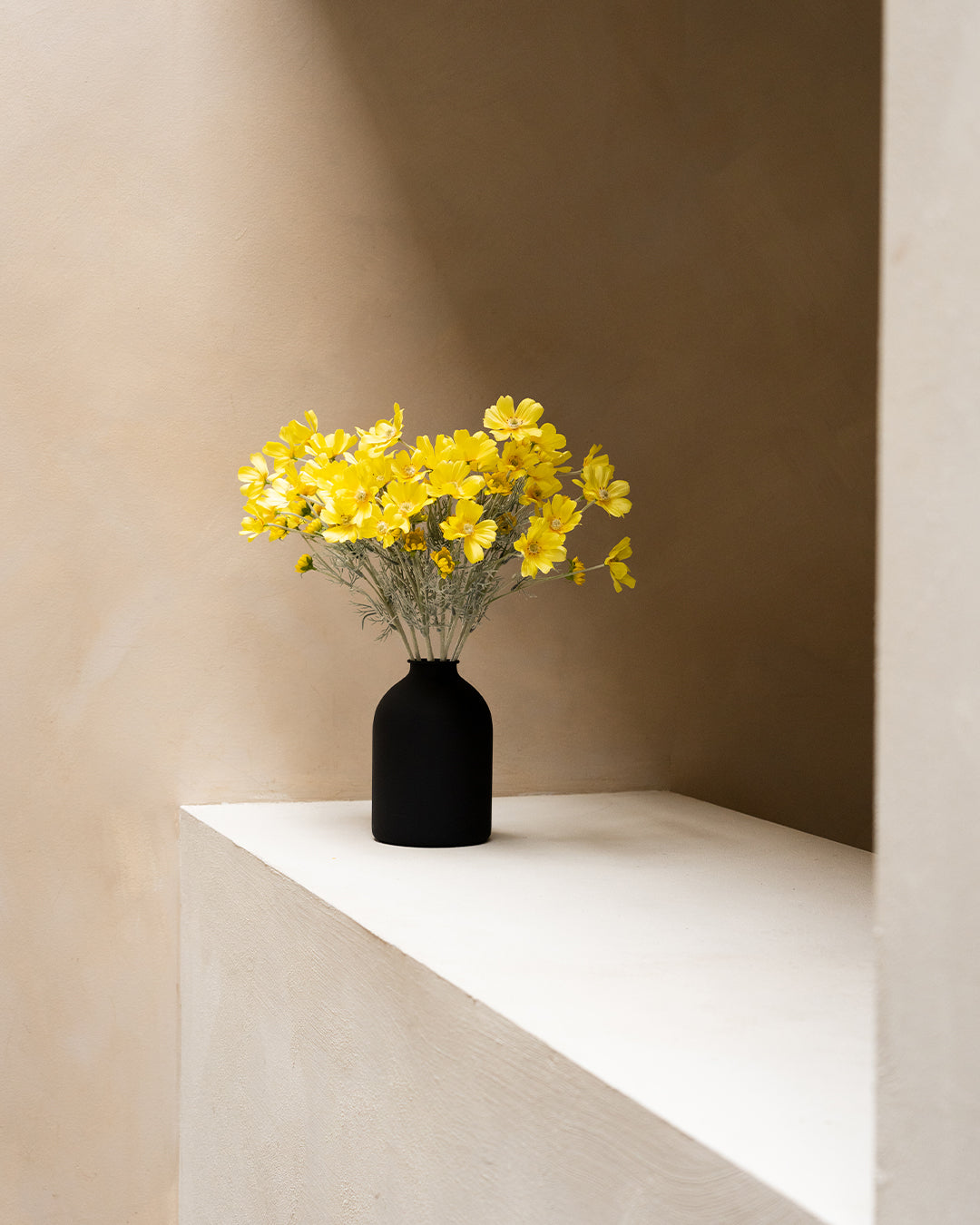 Zijden Madeliefjes (10 stengels) - Geel