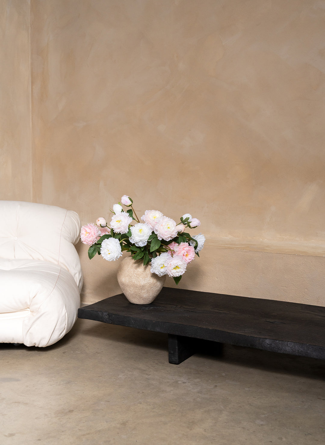 Zijden Pioenrozen - Mix (6 stengels/ 18 bloemhoofdjes)