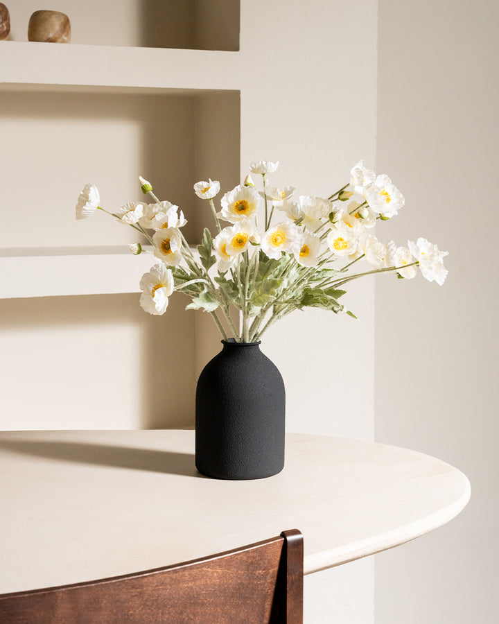 Zijden Klaprozen - Wit (10 stengels)