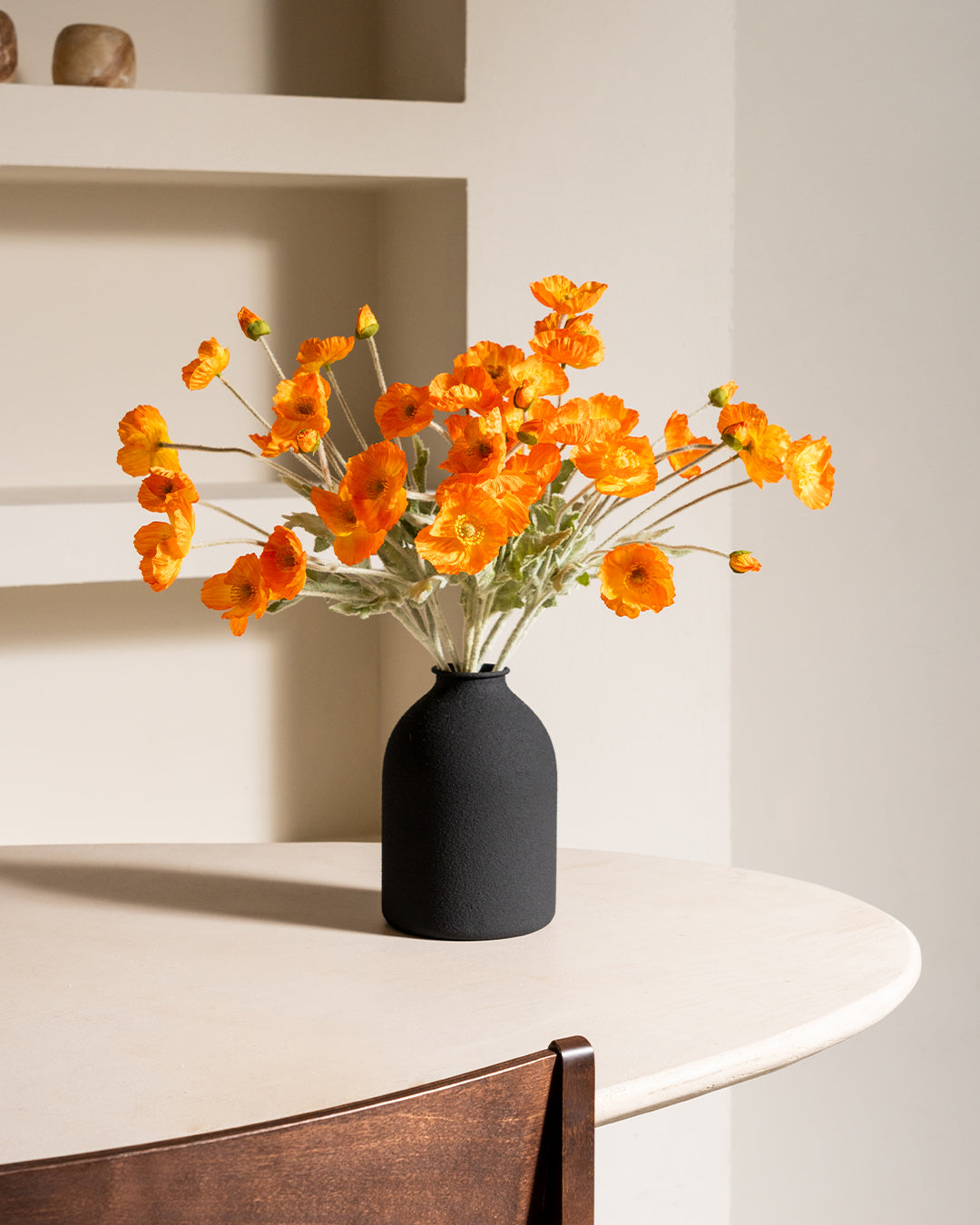 Zijden Klaprozen - Licht oranje (10 stengels)