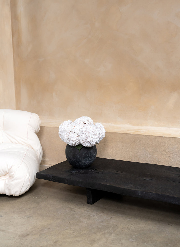 Grote Zijden Hortensia (5 stengels) - Wit