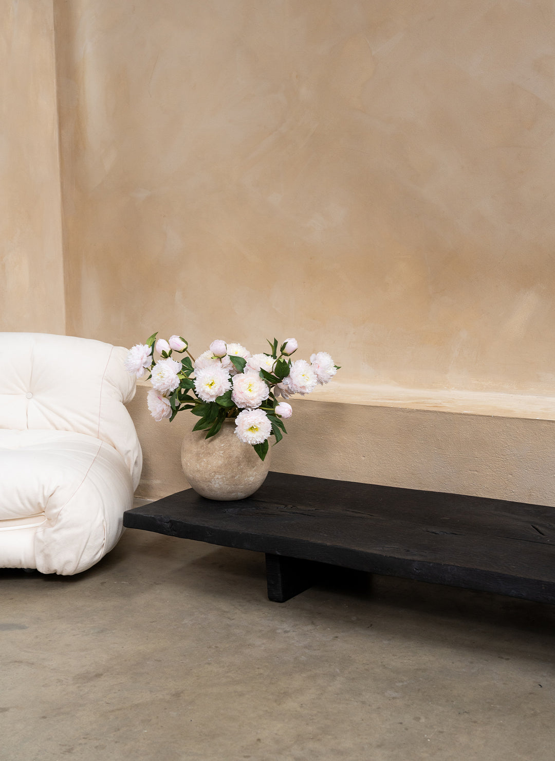 Zijden Pioenrozen - Lichtroze (6 stengels/ 18 bloemhoofdjes)