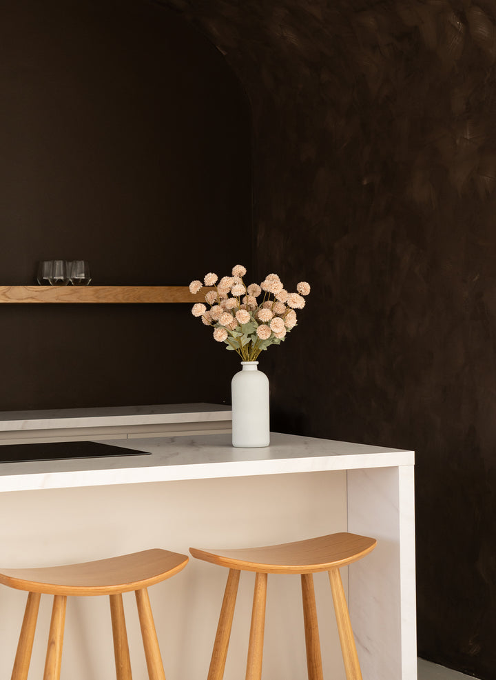 Zijden Kiku Bloemen - Crème (10 stengels/ 50 bloemhoofdjes)