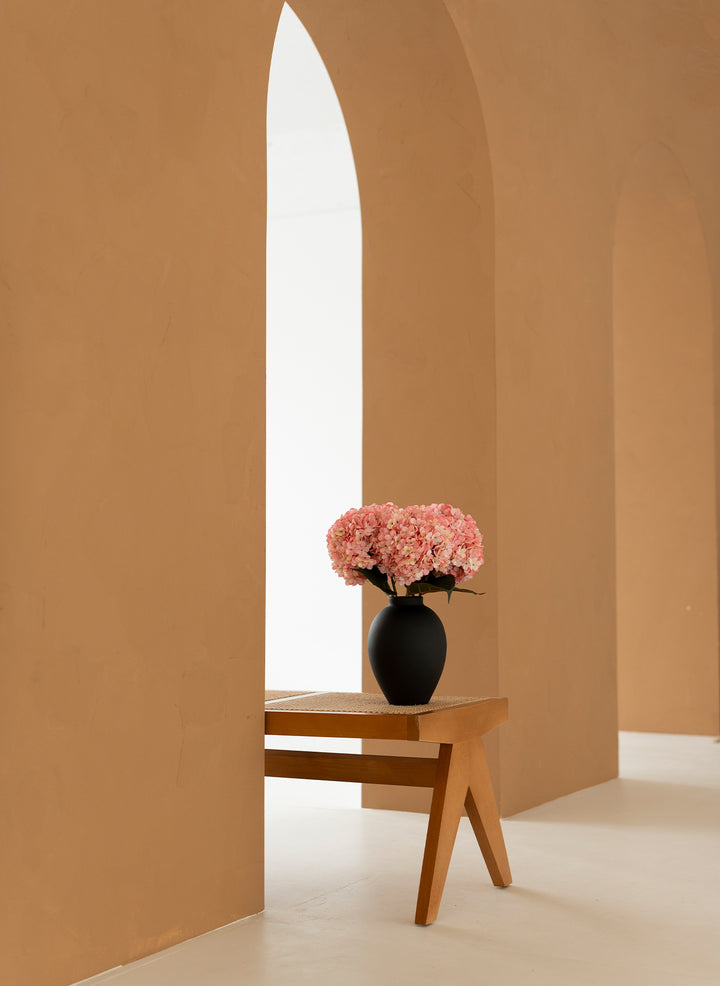 Grote Zijden Hortensia (5 stengels) - Roze