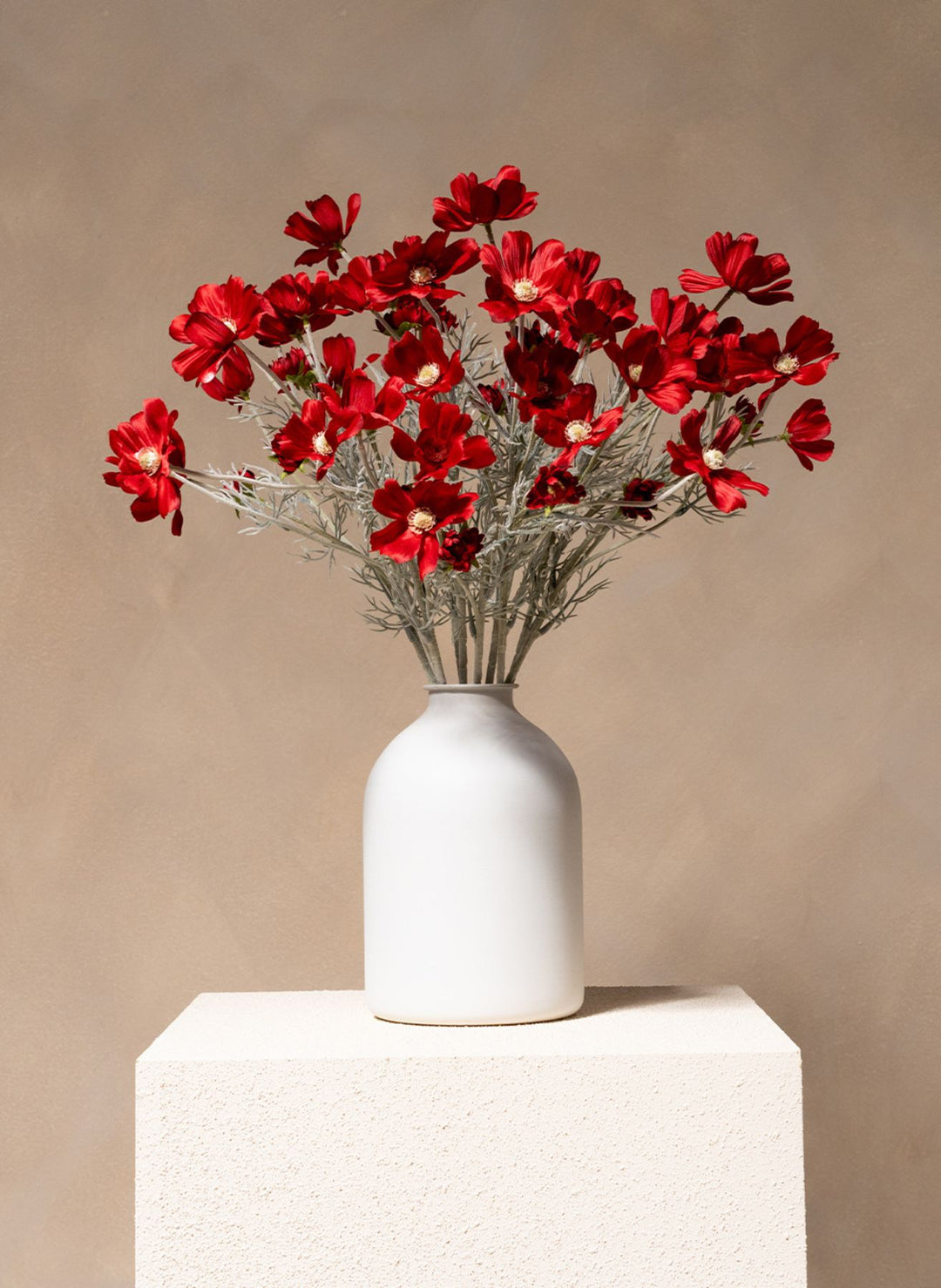 Zijden Madeliefjes (10 stengels) - Rood