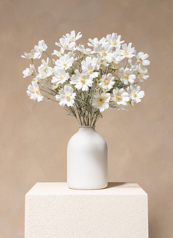 Zijden Madeliefjes (10 stengels) - Wit