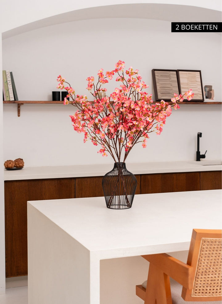 Zijden Bloesem - Fuchsia roze (3 stengels)