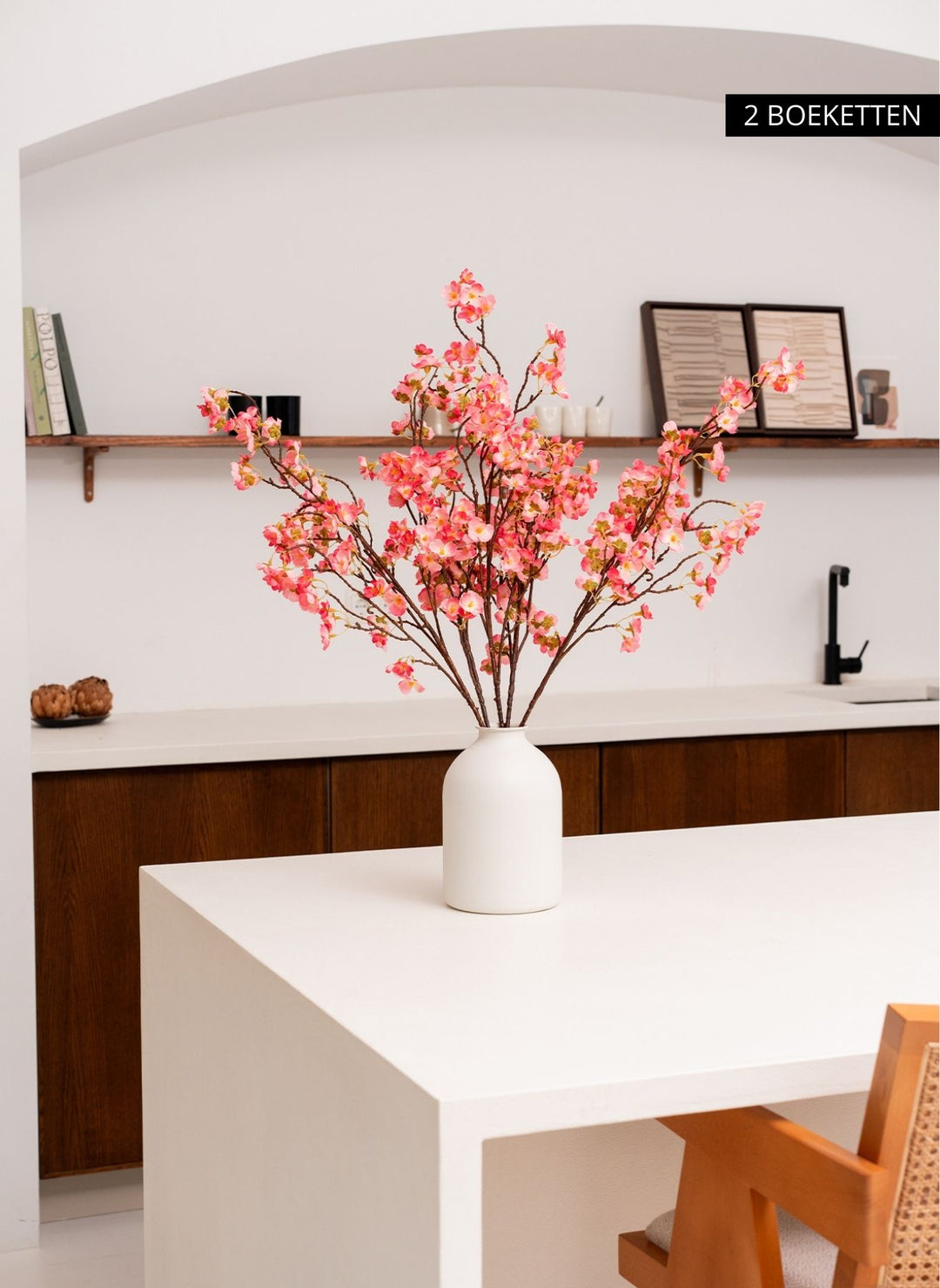 Zijden Bloesem - Fuchsia roze (3 stengels)