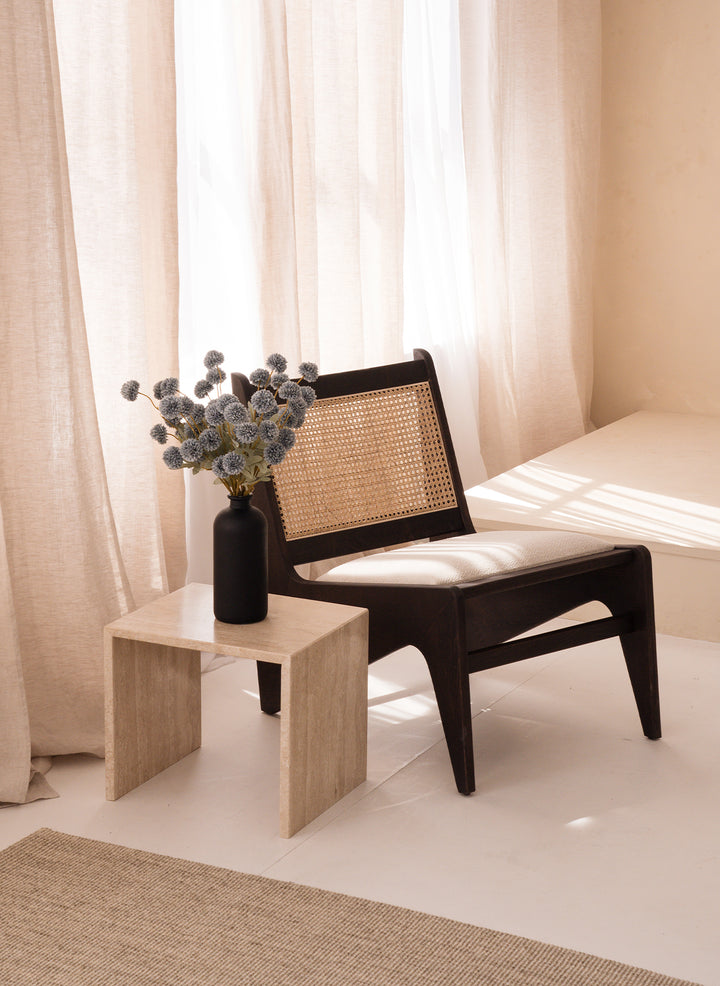 Zijden Kiku Bloemen - Blauwgrijs (10 stengels/ 50 bloemhoofdjes)