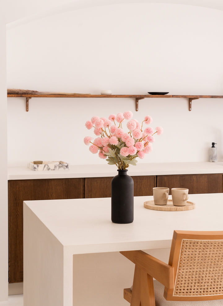 Zijden Kiku Bloemen - Roze (10 stengels/ 50 bloemhoofdjes)