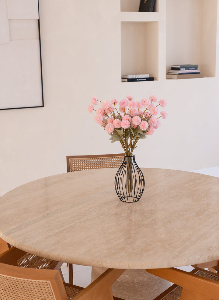 Zijden Kiku Bloemen - Roze (10 stengels/ 50 bloemhoofdjes)