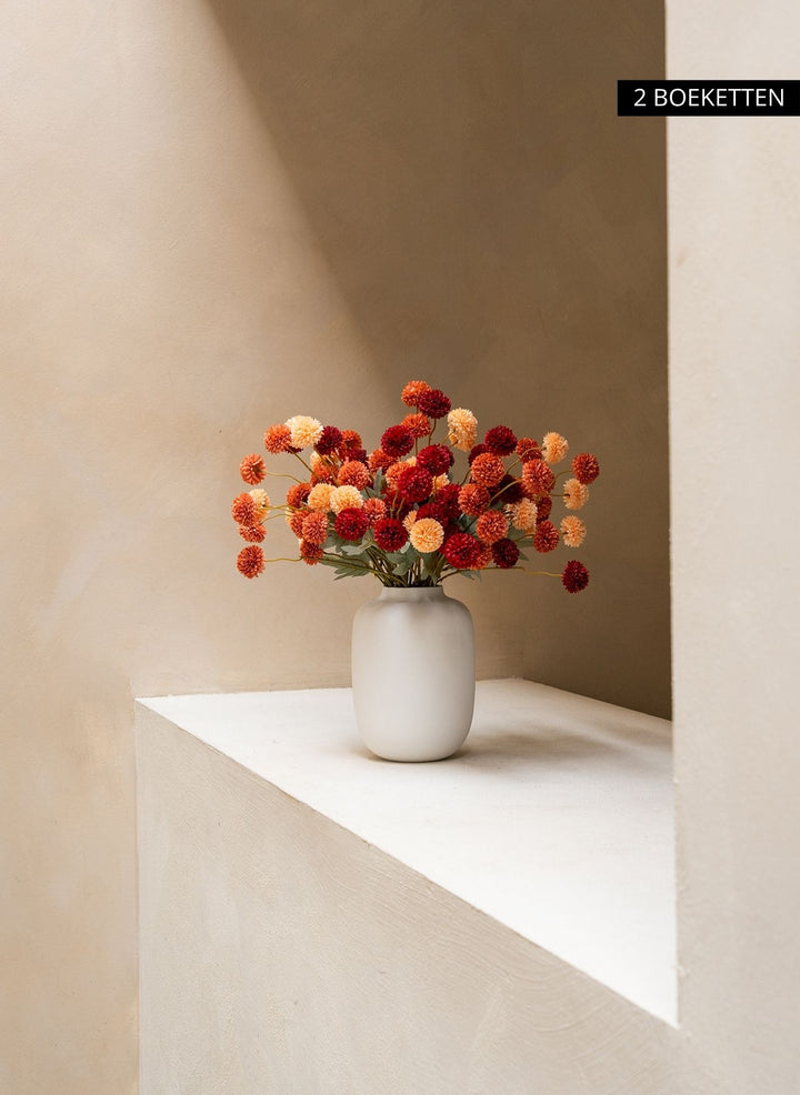 Zijden Kiku Bloemen - Mix (10 stengels/ 50 bloemhoofdjes)