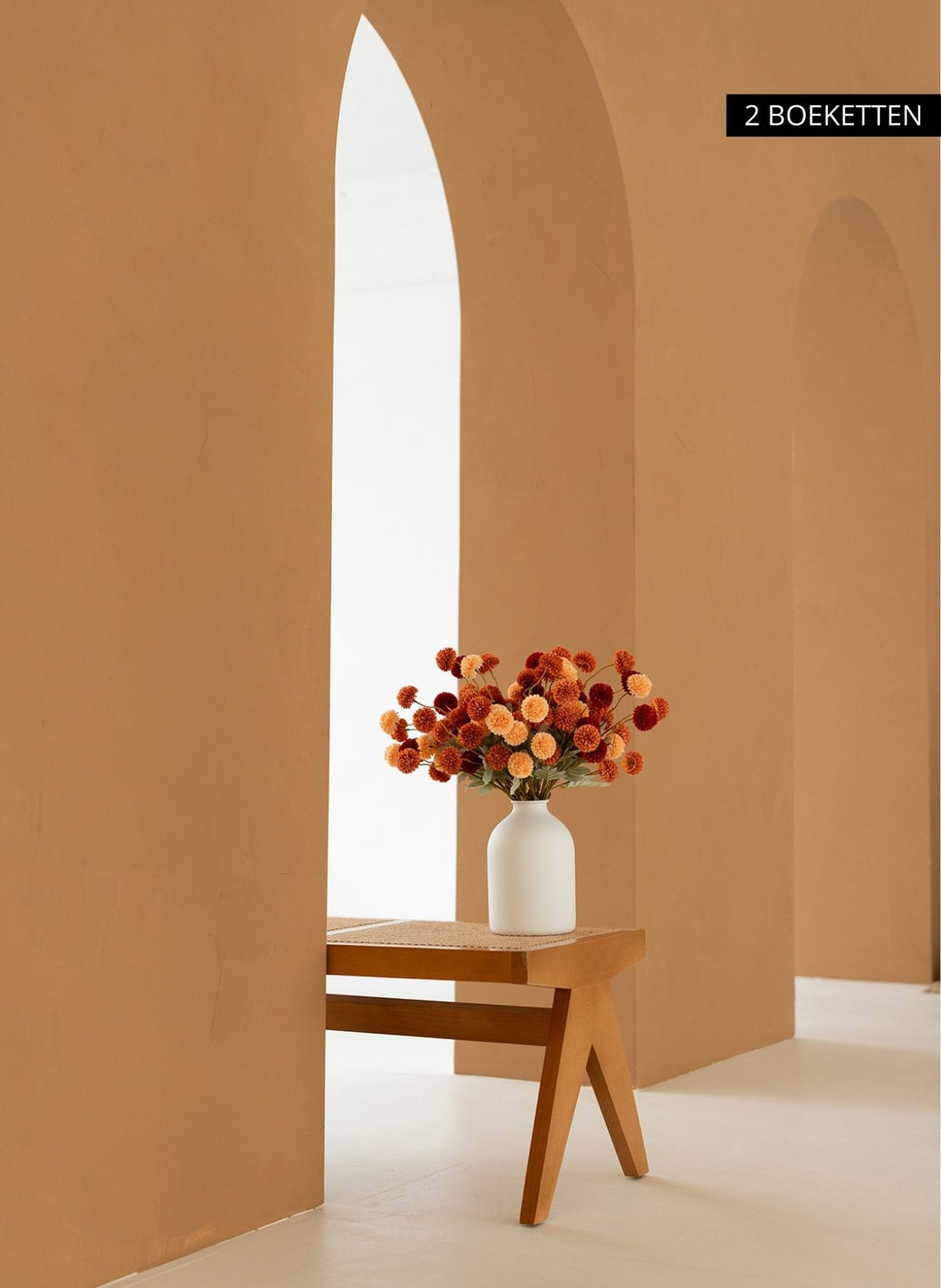 Zijden Kiku Bloemen - Mix (10 stengels/ 50 bloemhoofdjes)