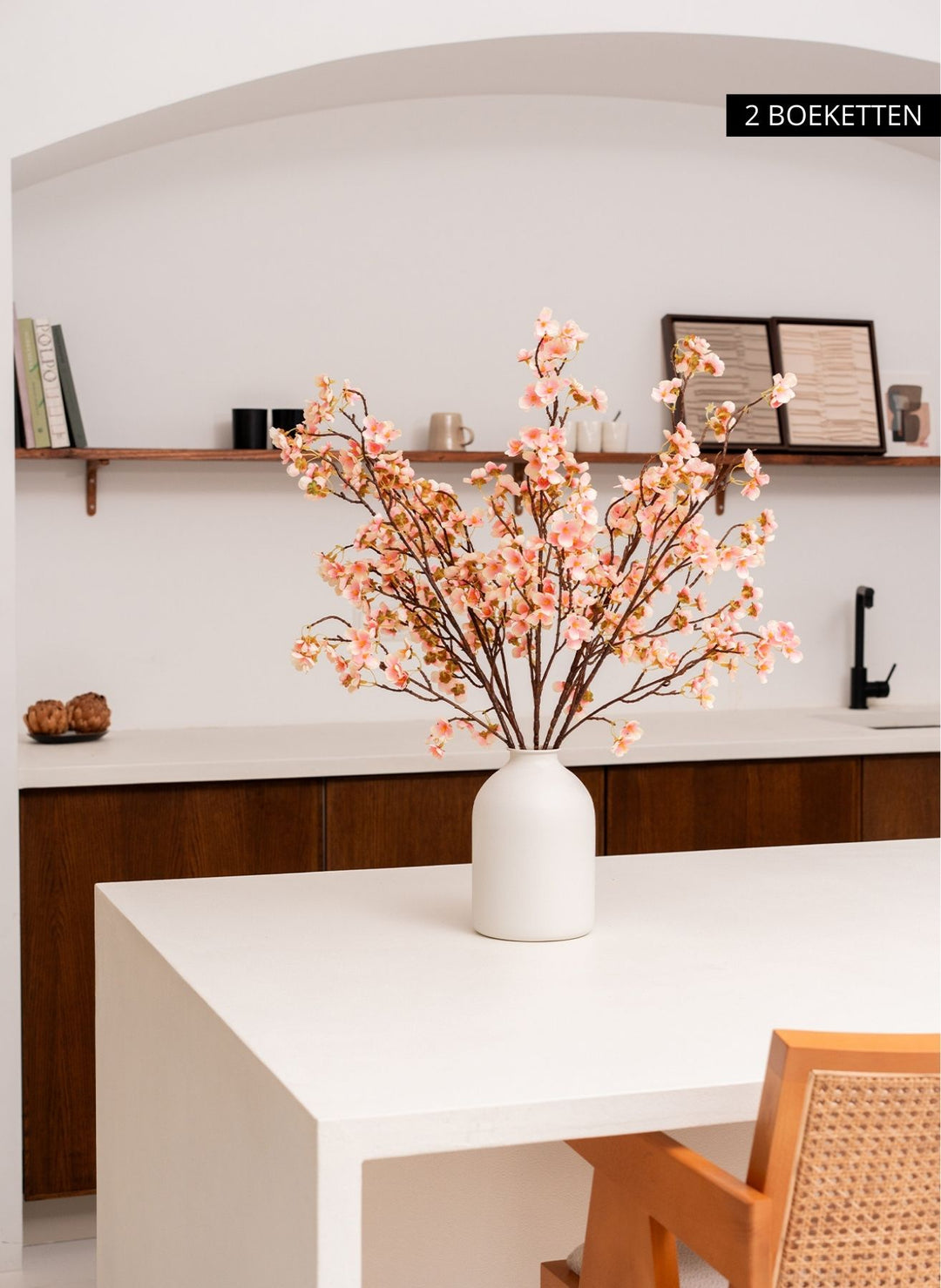 Zijden Bloesem - Oudroze (3 stengels)