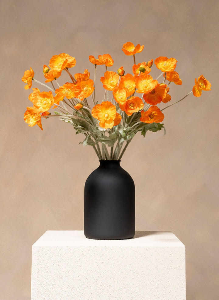 Zijden Klaprozen - Licht oranje (10 stengels)