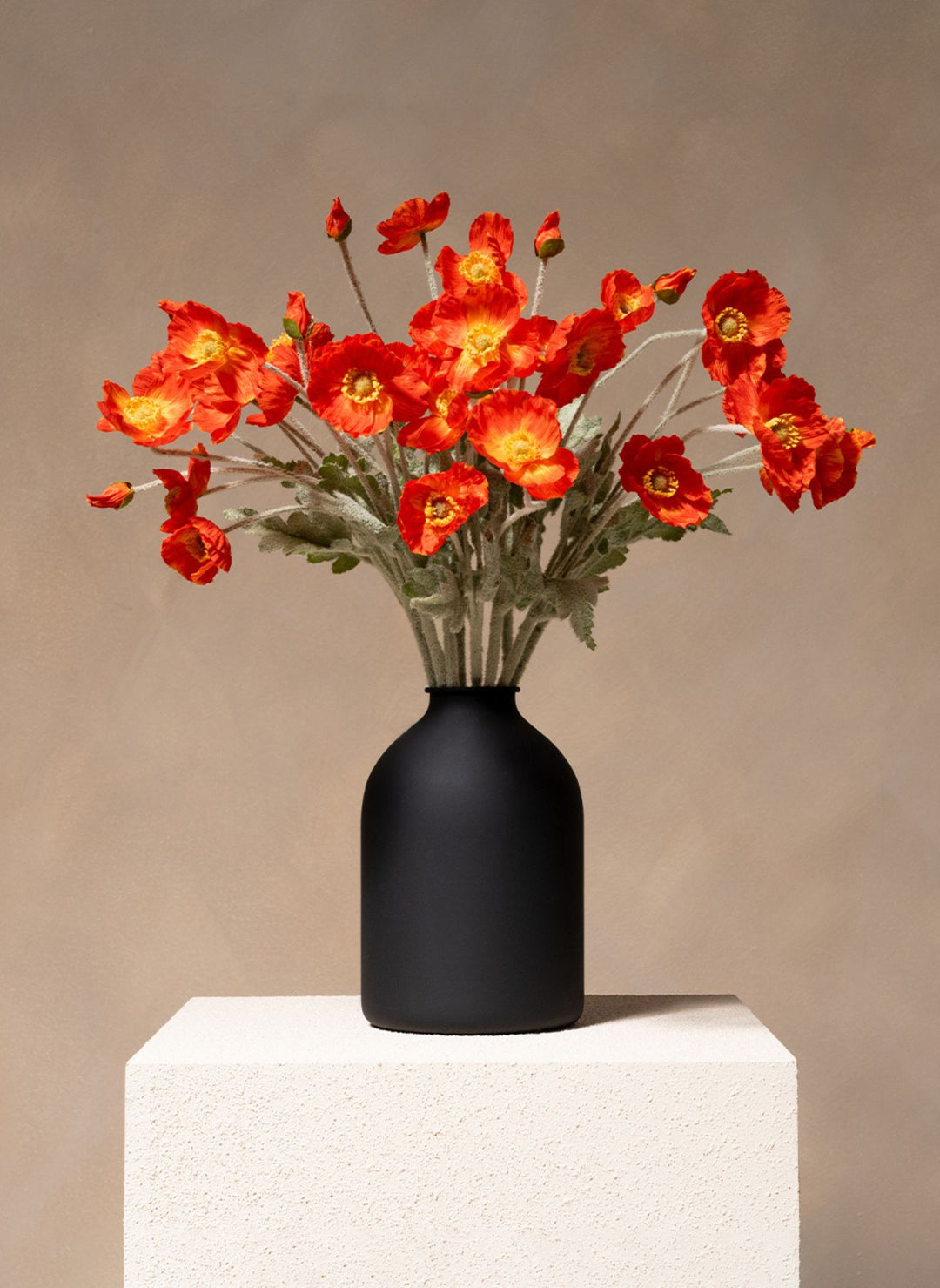 Zijden Klaprozen - Oranje (10 stengels)