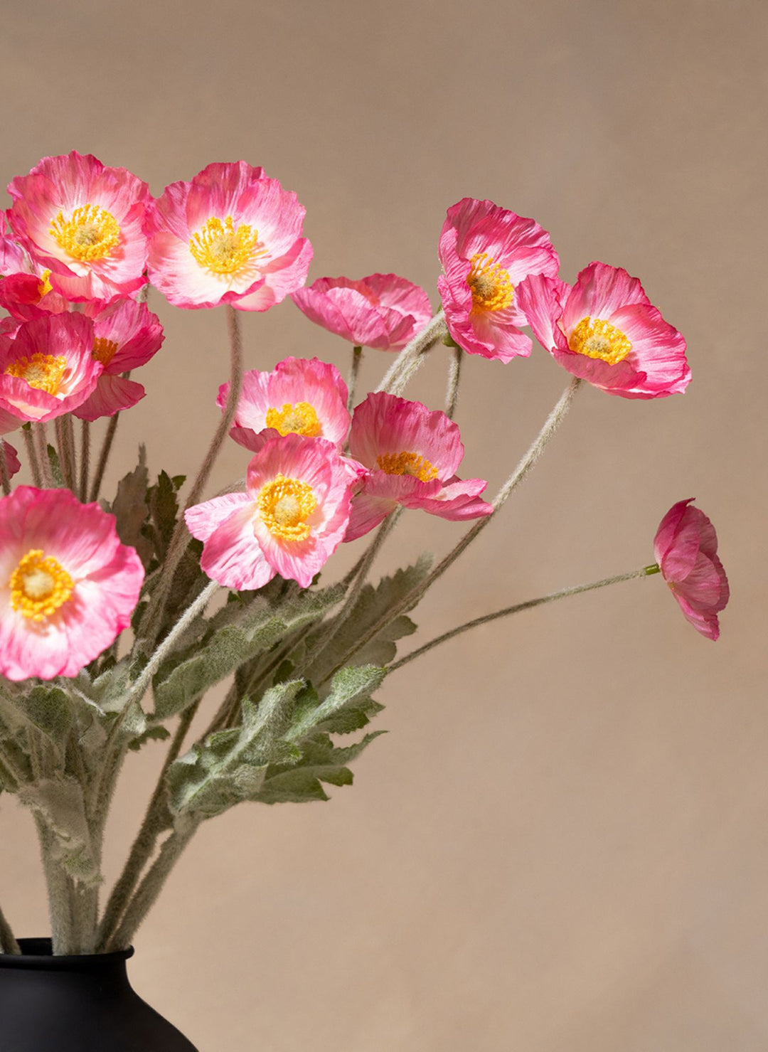 Zijden Klaprozen - Roze (10 stengels)