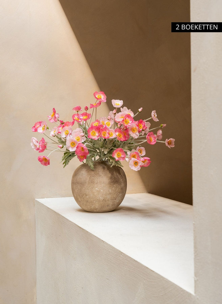 Zijden Klaprozen - Roze Mix (10 stengels)