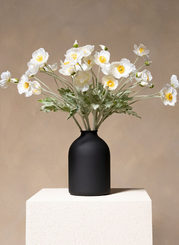 Zijden Klaprozen - Wit (10 stengels)