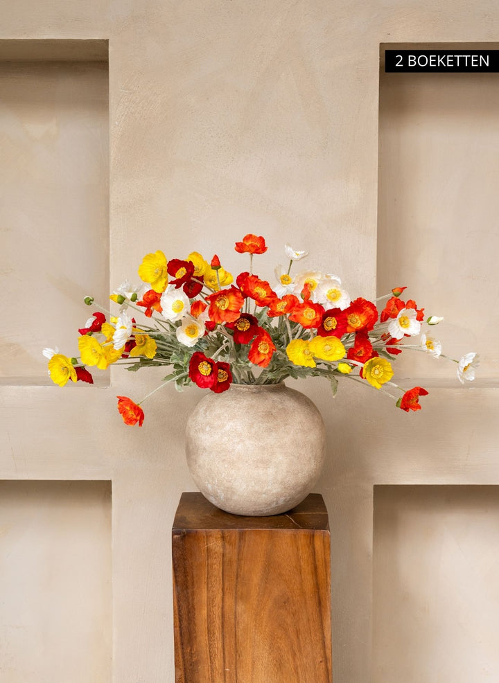 Zijden Klaprozen - Zomer Mix (10 stengels)