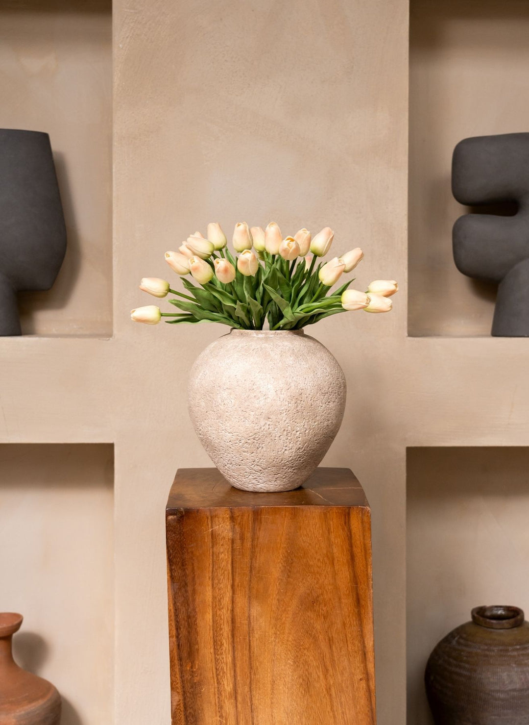 Kunst Tulpen Boeket - Oud Roze (25 stengels)