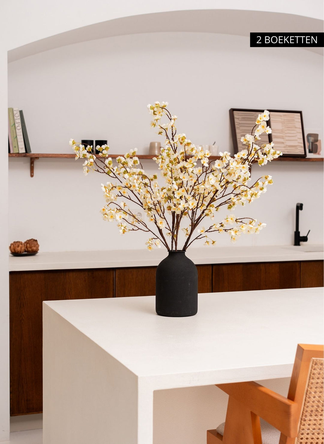 Zijden Bloesem - Wit (3stengels)