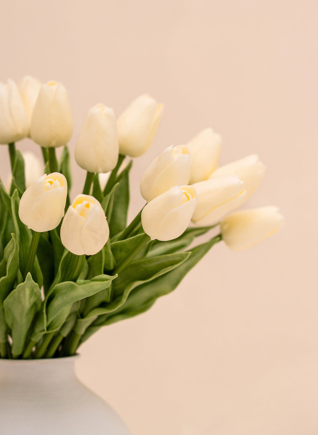 Kunst Tulpen Boeket - Ivoor (25 stengels)