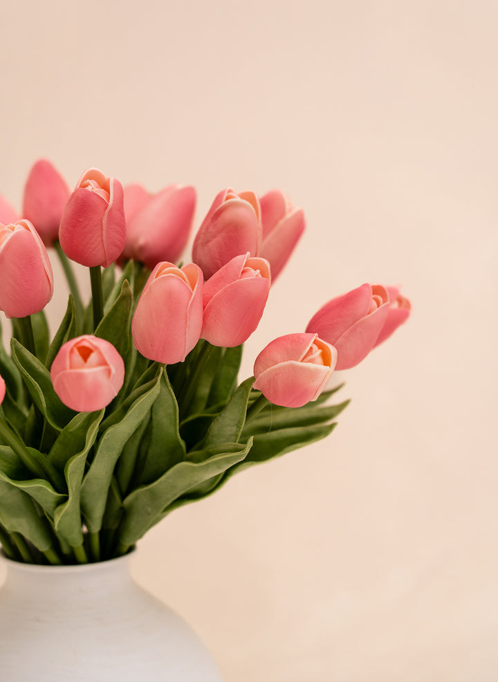 Kunst Tulpen Boeket - Roze (25 stengels)