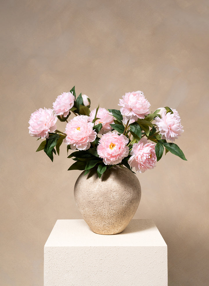 Zijden Pioenrozen - Roze (6 stengels/ 18 bloemhoofdjes)