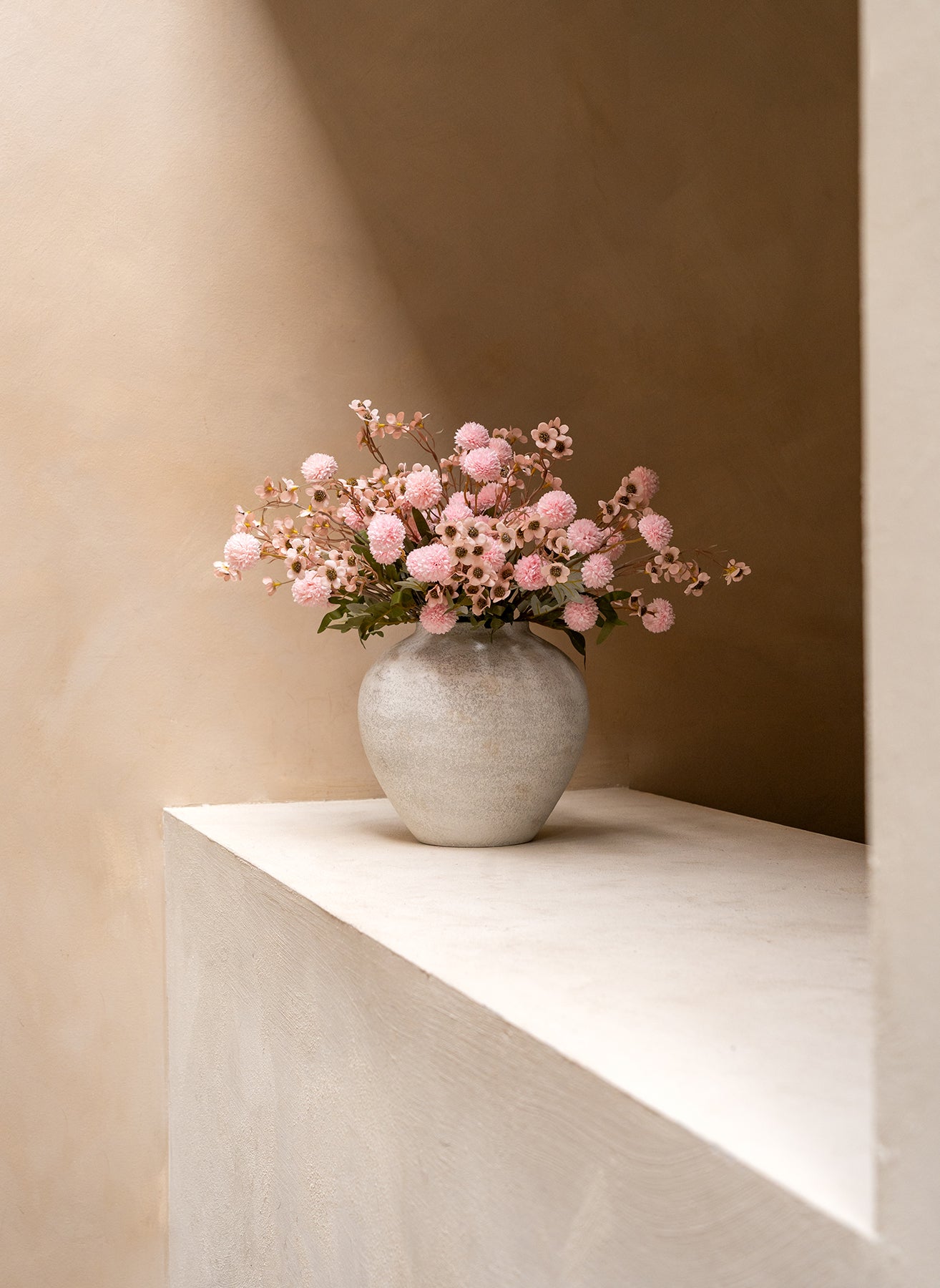 Wax Arrangement - Roze