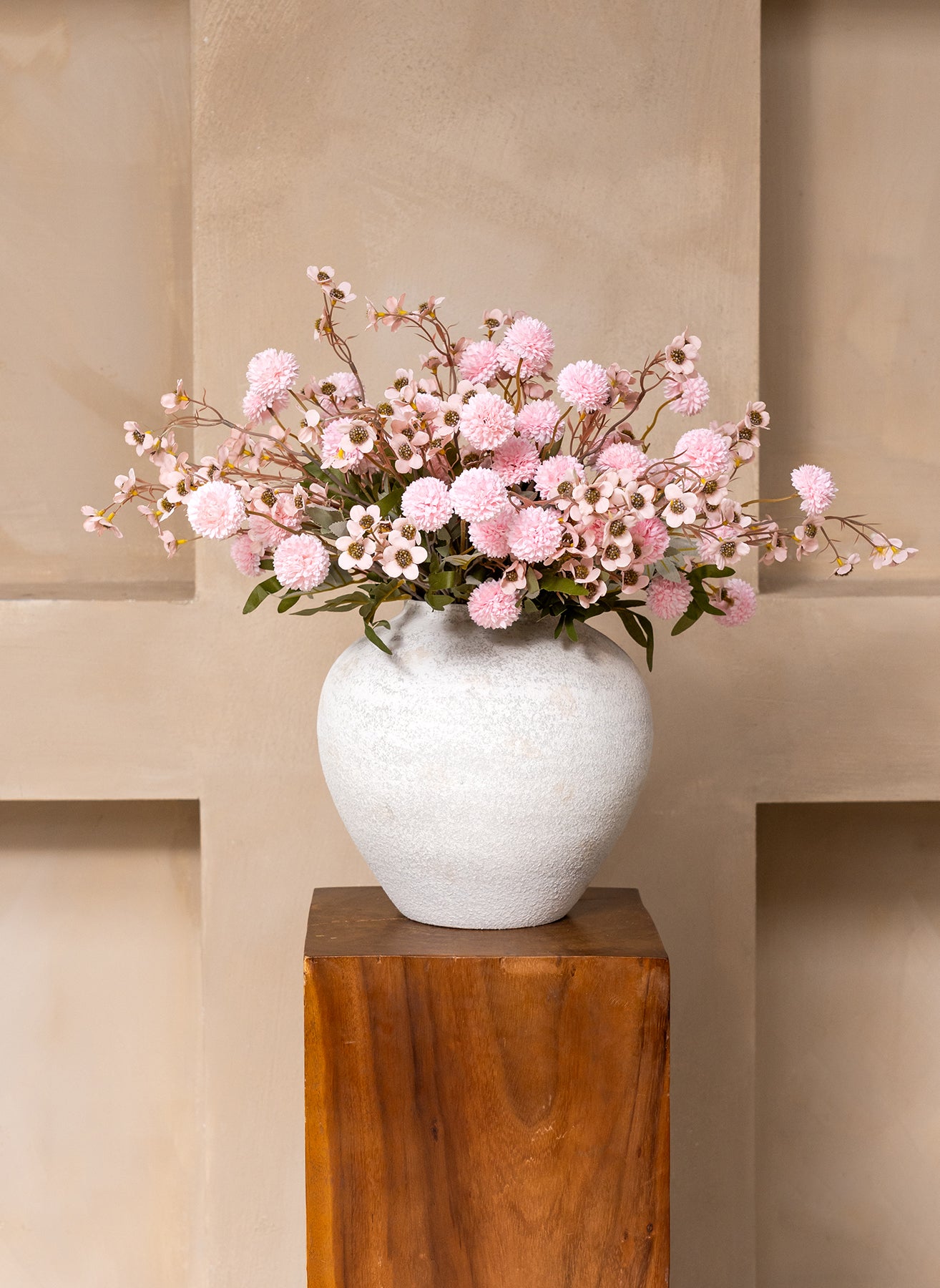 Wax Arrangement - Roze