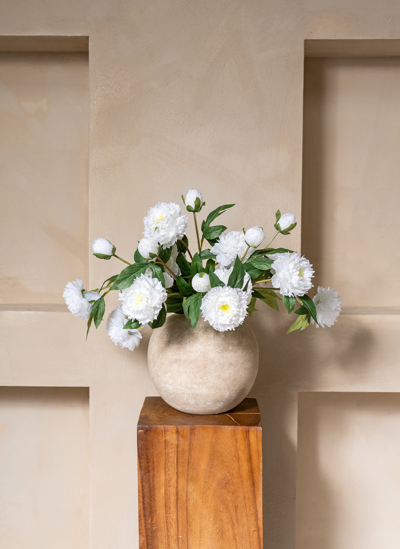 Zijden Pioenrozen - Wit