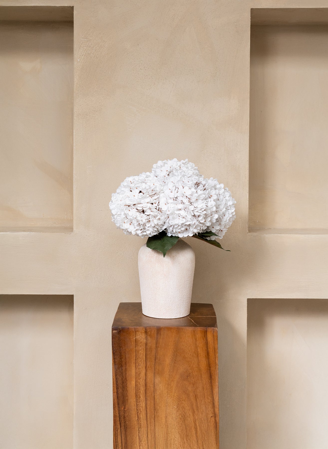 Grote Zijden Hortensia - Wit