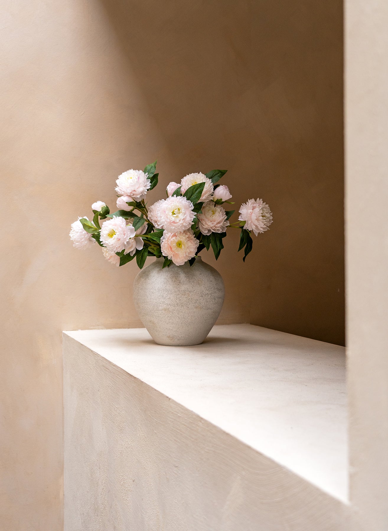 Zijden Pioenrozen - Lichtroze