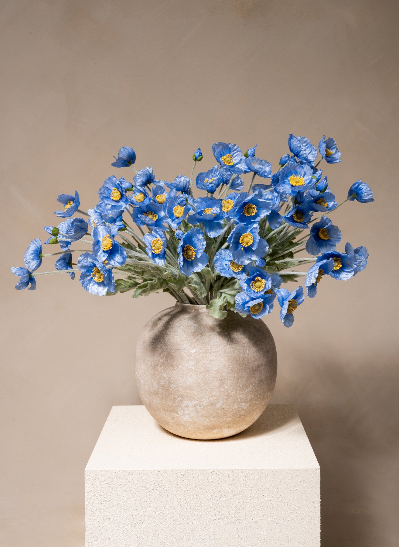 Zijden Klaprozen - Blauw