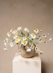 Zijden Klaprozen - Wit