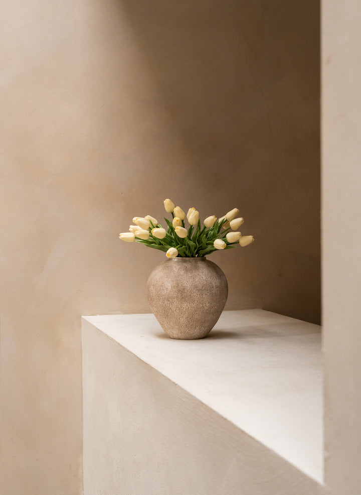 Kunst Tulpen Boeket - Ivoor (25 stengels)