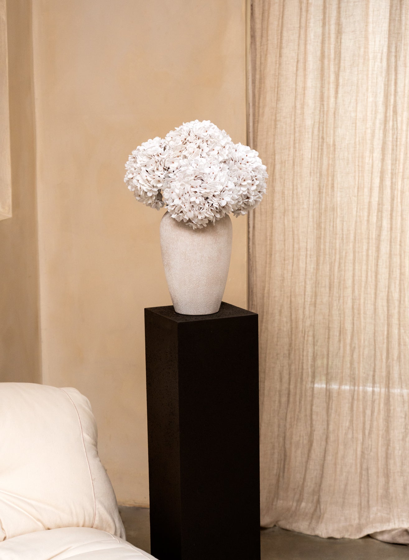 Grote Zijden Hortensia - Wit