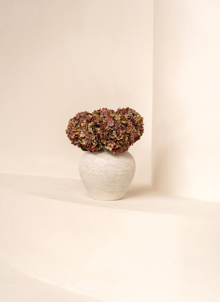 Grote Zijden Hortensia (5 stengels) - Paars