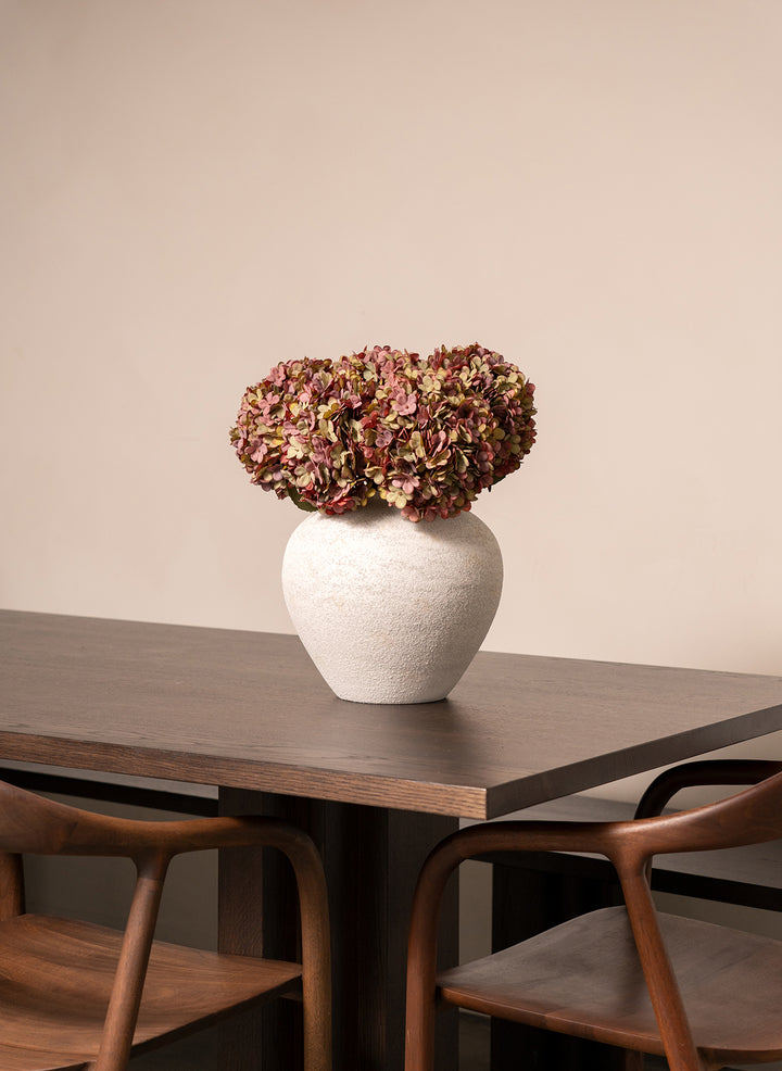 Grote Zijden Hortensia (5 stengels) - Paars