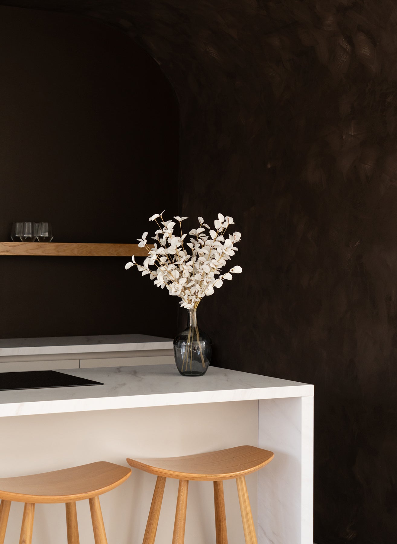 Eucalyptus Artificiel - Blanc (5 tiges)