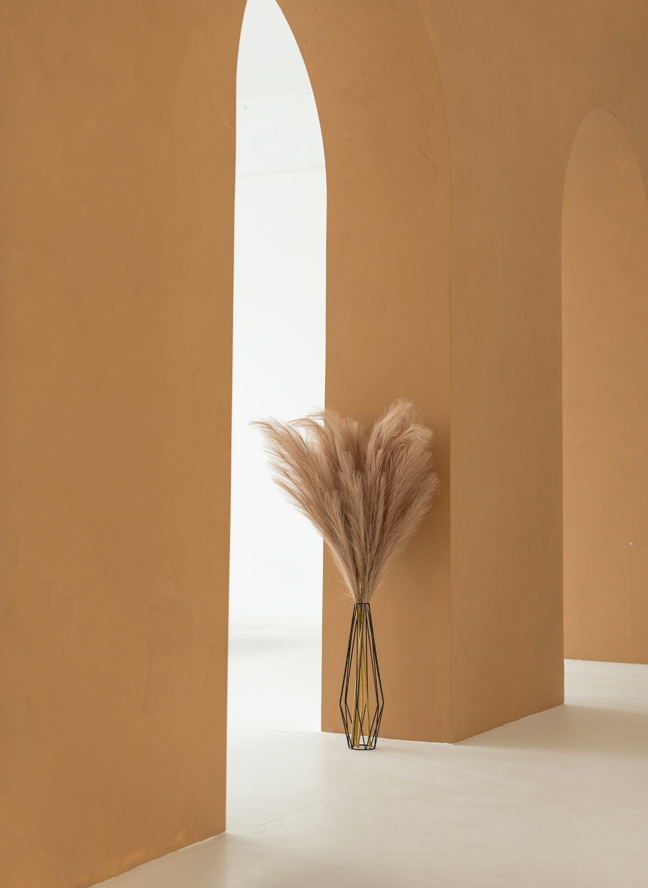 Pampas 110cm (3 stengels)- Natuurlijk Bruin