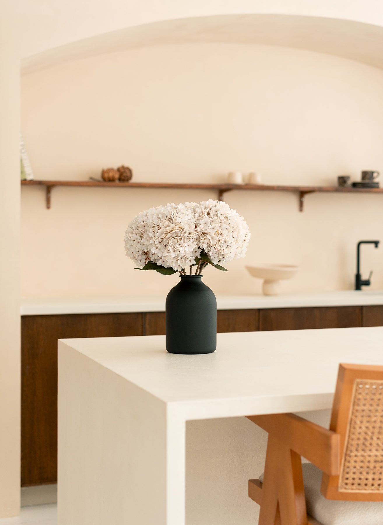 Grote Zijden Hortensia - Wit