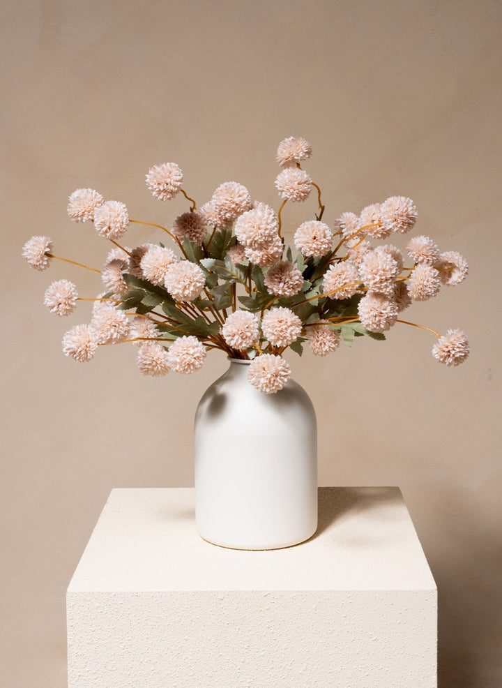 Zijden Kiku Bloemen - Crème (10 stengels/ 50 bloemhoofdjes)